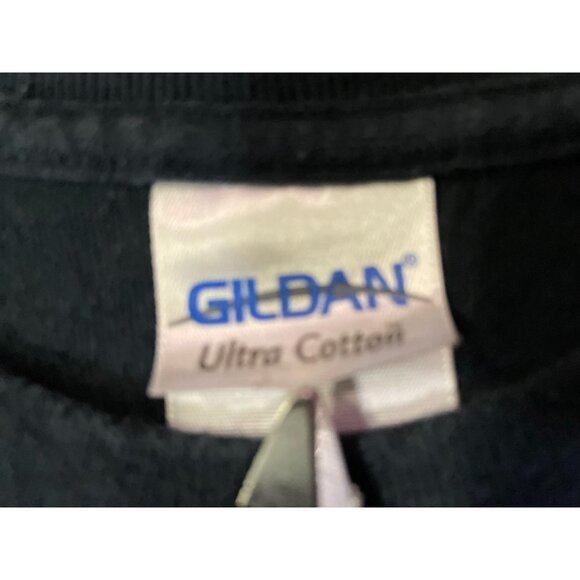 Gildan 2013 Old Chicago Apocalypse T-Shirt Unisex L Used Black Orange Halloween - Picture 6 of 14